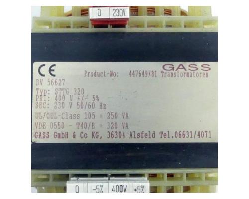 GASS Transformatoren Transformator STTG 320 - Bild 2