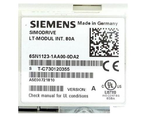 Siemens Leistungsmodul Simodrive LT-MODUL INT. 80A 6SN1123 - Bild 2