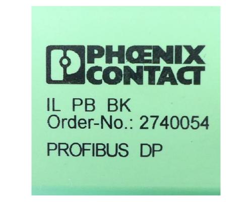 Phoenix Contact Profibus DP IL PB BK 2740054 - Bild 2