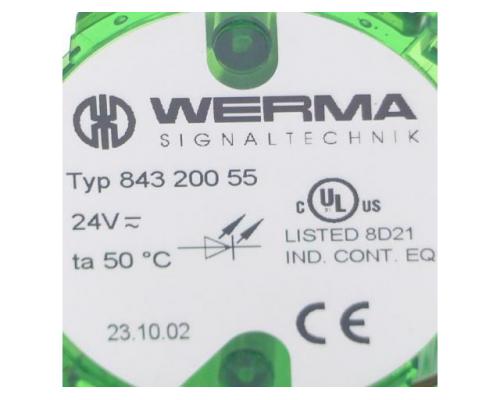 WERMA LED-Dauerlichtelement 24VAC/DC GN 843 200 55 - Bild 2
