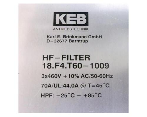 KEB Antriebstechnik HF-Filter 18.F4.T60-1009 - Bild 2