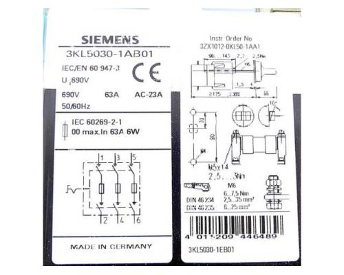 Siemens Lasttrennschalter 3KL5030-1AB01 3KL5030-1AB01 - Bild 2