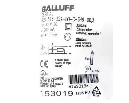 BALLUFF Indutiver Sensor BES 516-324-EO-C-S49-00,3 - Bild 2