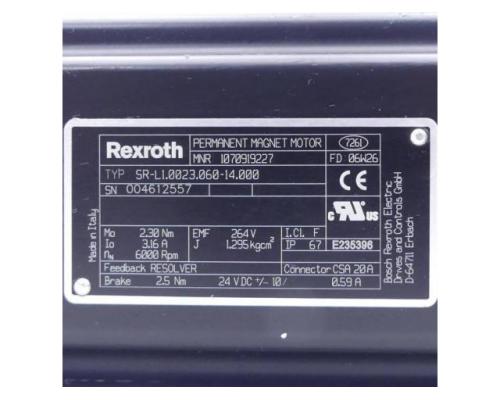 Rexroth Permanent Magnet Motor SR-L1.0023.060-14.000 10709 - Bild 2