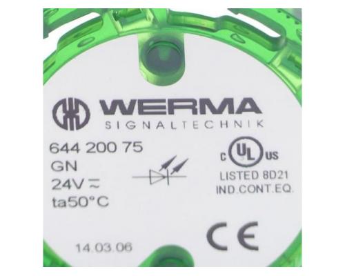 WERMA LED-Dauerlichtelement 24VAC/DC GN 644 200 75 - Bild 2