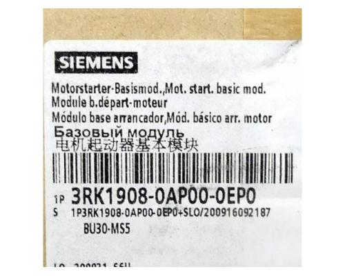 Siemens Motorstarter 3RK1908-0AP00-0EP0 3RK1908-0AP00-0EP0 - Bild 2