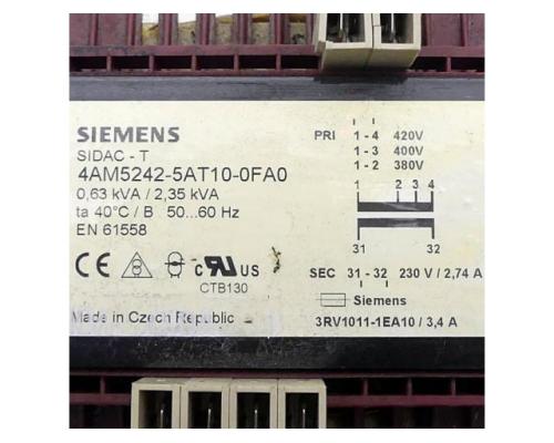 Siemens Sidac - T Transformator 4AM5242-5AT10-0FA0 - Bild 2