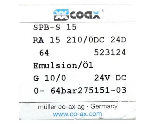 Coax Druckregelventil SPB-S 15 523124 - Bild 2