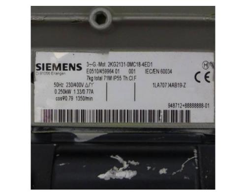 Siemens Getriebemotor 2KG2131-OMC18-4ED1-Z 2KG2131-OMC18-4 - Bild 2