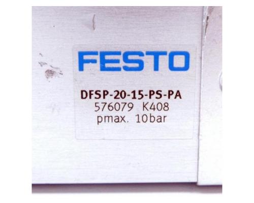 FESTO PNeu (Neu)matikzylinder DFSP-20-15-PS-PA 576079 - Bild 2