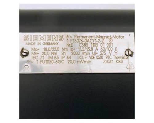 Siemens Permament-Magnet-Motor 1FT5076-0AC71-2-Z - Bild 2