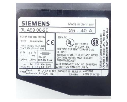 Siemens Überlastrelais 3UA59 00-2C 3UA59 00-2C - Bild 2