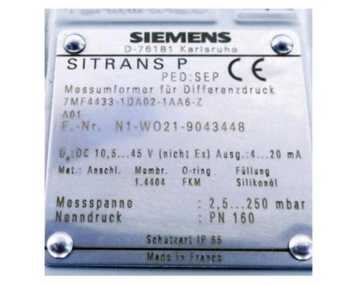 Siemens Messumformer für Differenzdruck 7MF4433-1DA02-1AA - Bild 2
