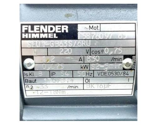 Flender Drehstrommotor SF01-GB63S/6RU T587609/65 - Bild 2