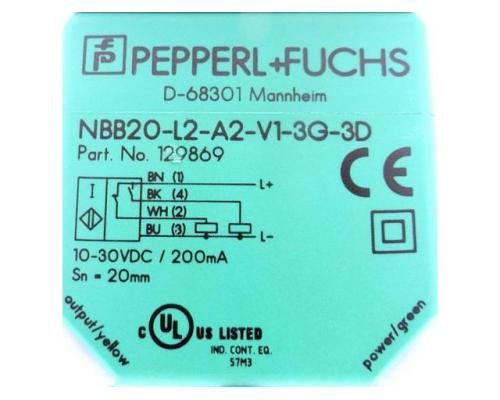 PEPPERL+FUCHS Induktiver Sensor NBB20-L2-A2-V1-3G-3D - Bild 2