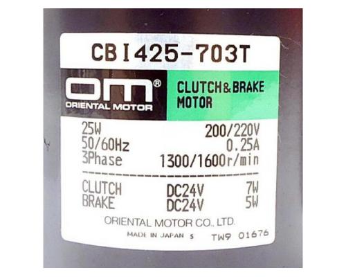 Oriental Motor Kupplungs- und Bremsmotor CBI425-703T - Bild 2