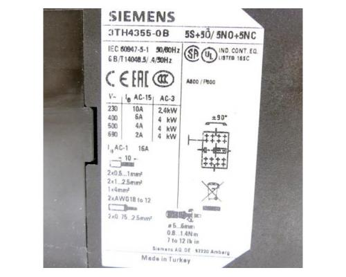 Siemens Hilfsschütz 3TH43 55-0BB4 - Bild 2