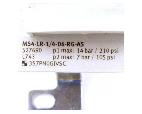 FESTO Druckregelventil MS4-LR-1/4-D6-RG-AS 527690 - Bild 2