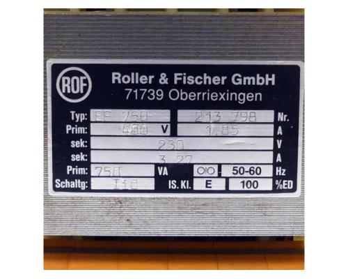 Roller+Fischer Transformator EP 750 213 798 - Bild 2