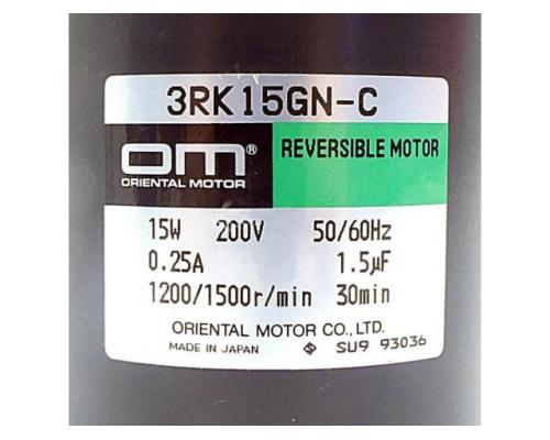 Oriental Motor Reversible Motor 3RK15GN-C - Bild 2