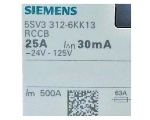 Siemens FI - Schutzschalter 5SV3 312-6KK13 5SV3 312-6KK13 - Bild 2