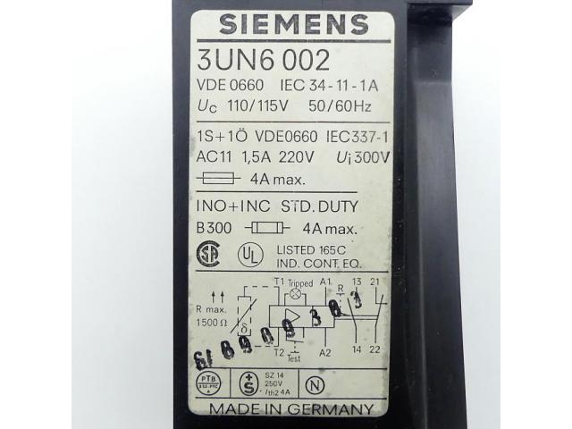 Siemens Motorschutzgerät 3UN6 002 3UN6 002 - 2