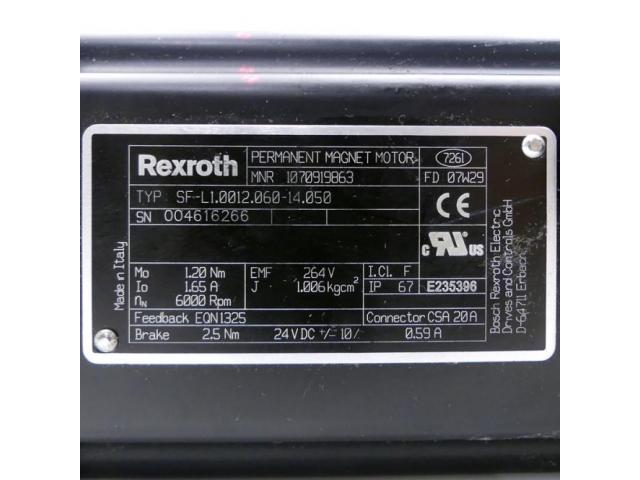 Rexroth Permanent Magnet Motor SF-L1.0012.060-14.050 10709 - 2