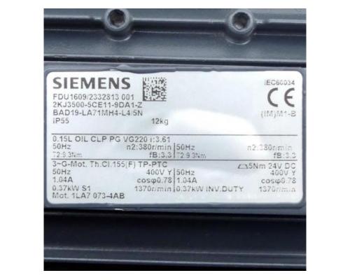 Siemens Getriebemotor 2KJ3500-5CE11-9DA1-Z 2KJ3500-5CE11-9 - Bild 2