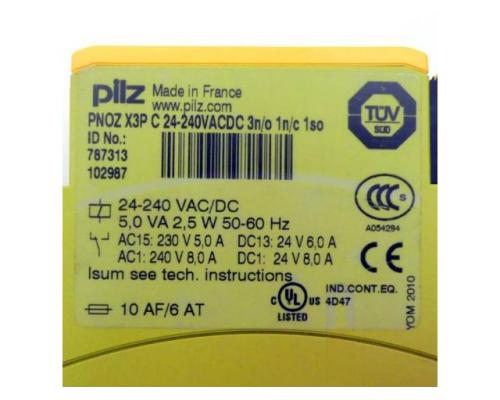 Pilz Sicherheitsschaltgerät PNOZ X3P C 24-240VACDC 3n/ - Bild 2