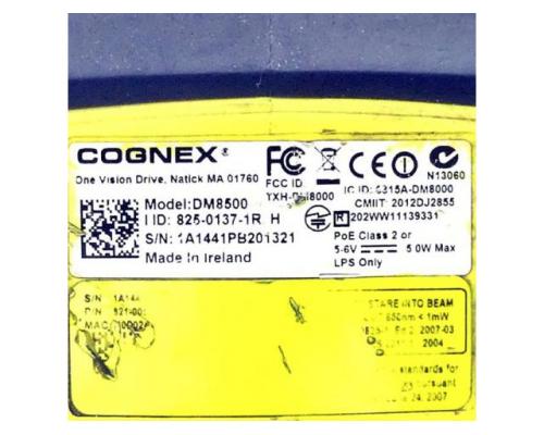 Cognex Barcodescanner DM8500 825-0137-1R H - Bild 2