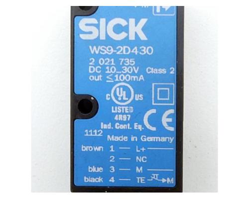 SICK Einweg-Lichtschranke WS9-2D430 2021735 - Bild 2