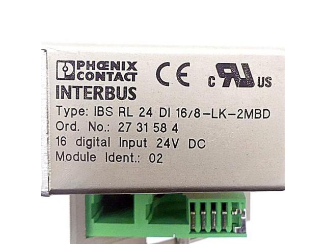 Phoenix Contact Dezentrales I/O-Gerät IBS RL 24 DI 16/8-LK-2MBD 2 - 2