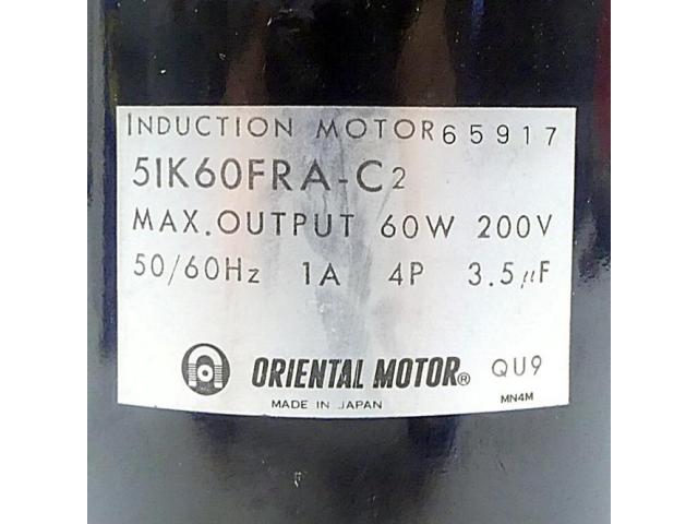 Oriental Motor Induktionsmotor 5IK60FRA-C2 - 2