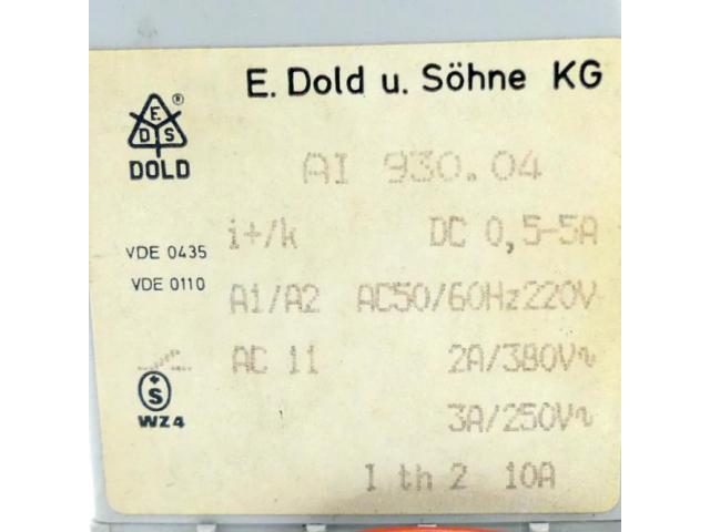 E. Dold & Söhne KG Stromrelais AI 930.04 AI 930.04 - 2