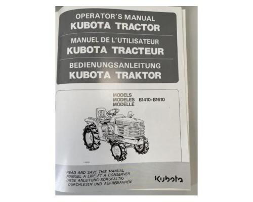 KUBOTA B1410 + B1610 Bedienungsanleitung, Betriebsanleitung für Traktor - Bild 2