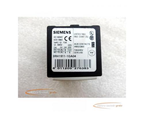 Siemens 3RH1911-1GA04 Hilfsschalterblock E05 - Bild 3