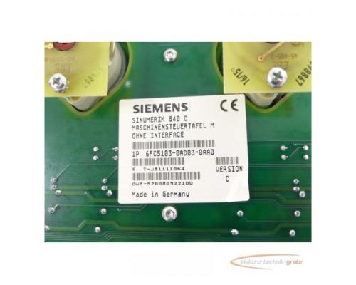 Siemens 6FC5103-0AD03-0AA0 Maschinensteuertafel M ohne Interface SN:T-J81111064 - Bild 5