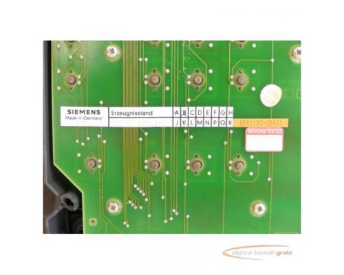 Siemens Maschinenbedientafel mit 6FX1130-2BA01 Tastatur E Stand B SN:9192 - Bild 3