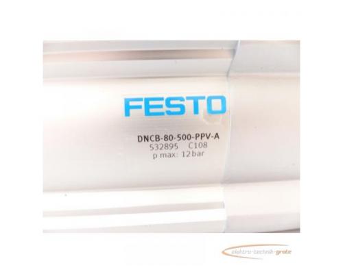Festo DNCB-80-500-PPV-A Normzylinder 532895 / C108 - Bild 4