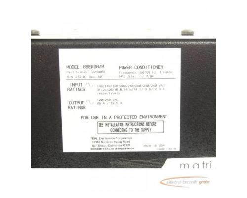 Teal Electronics 8BEK00/M Power Conditioner SN:21210 Rev: A0 - Bild 4