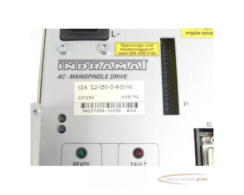 Indramat KDA 3.2-150-3-A01-W1 AC-Mainspindle Drive SN:237254-01033 - Bild 4