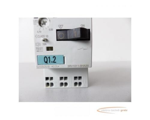 Siemens 3RV1011-0HA20 Leistungsschalter E-Stand 05 + 3RV1901-1D Hilfsschalter - Bild 5
