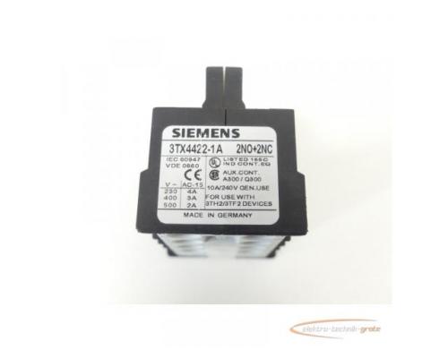 Siemens 3TX4422-1A 2NO+2NC Hilfsschalterblock - ungebraucht! - - Bild 2