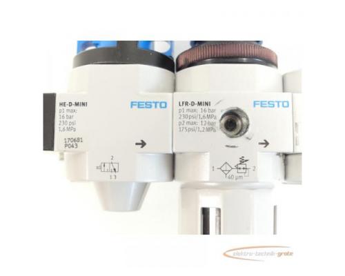 Festo Wartungseinheit HE-D-MINI + LFR-D-MINI + 3 x FRM-D-MINI + HEE-D-MINI-24 - Bild 4