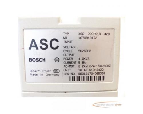 Bosch ASC 220-S1D 3420 Frequenzumrichter SN:1070918172 - Bild 5