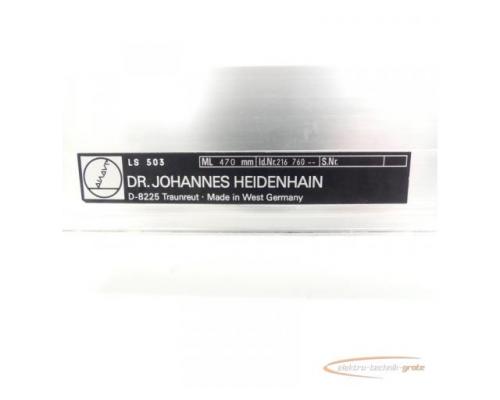 Heidenhain LS 503 ML 470 mm Id.Nr. 216 760 -- + LS 503 SN:5039962 - Bild 6