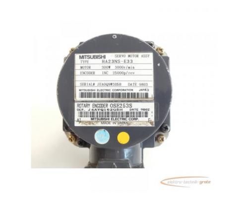 Mitsubishi HA23NS-E33 Servomotor SN:JEA0Q9W3D5B + OSE253S Encoder - Bild 5