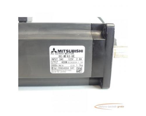 Mitsubishi HC-MF-43-UE Servomotor SN:L70954004 - Bild 4