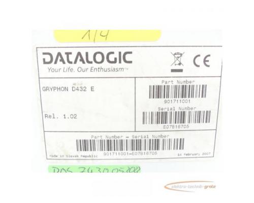 Datalogic Gryphon D432E Barcodescanner SN:E07B167005 - ungebraucht! - - Bild 7