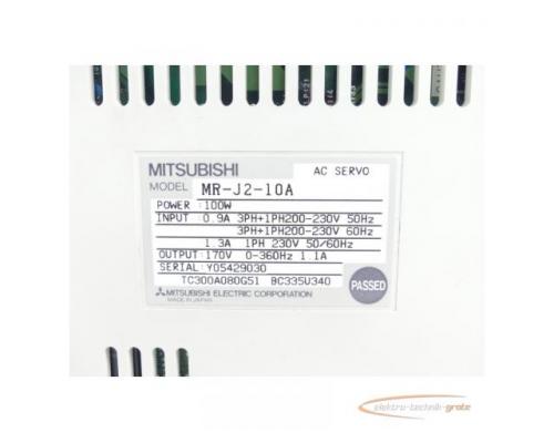 Mitsubishi MR-J2-10A Servo Amplifier SN:Y05429030 - Bild 5